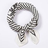 Women's Elegant Geometric Polyester Printing Silk Scarf sku image 1