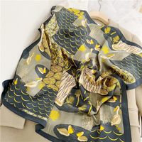 Women's Elegant Printing Polyester Printing Silk Scarf sku image 21