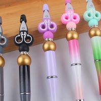 1 Piece Scissors Class Learning Daily Silica Gel Cute Ballpoint Pen main image 4