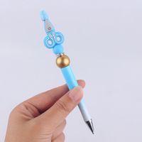 1 Piece Scissors Class Learning Daily Silica Gel Cute Ballpoint Pen sku image 2