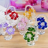 Elegant Sweet Flower Crystal Ornaments Artificial Decorations main image 1