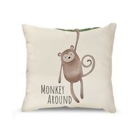 Chinoiserie Casual Vacation Animal Linen Pillow Cases sku image 6