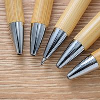 1 Stück Farbblock Klasse Lernen Täglich Bambus Und Holz Einfacher Stil Kugelschreiber main image 3