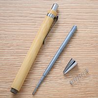 1 Stück Farbblock Klasse Lernen Täglich Bambus Und Holz Einfacher Stil Kugelschreiber main image 2