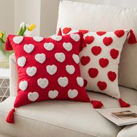Casual Cute Heart Shape Cotton Pillow Cases main image 1