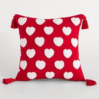 Casual Cute Heart Shape Cotton Pillow Cases sku image 1