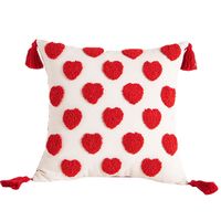Casual Cute Heart Shape Cotton Pillow Cases main image 5