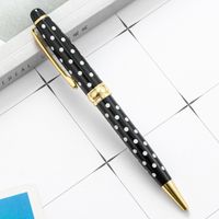 1 Piece Round Dots Color Block Class Learning Metal Cute Ballpoint Pen sku image 5
