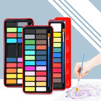 1 Piece Color Block Class Learning Resin Toner Retro Watercolor Pen main image 1