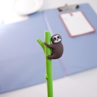 1 Piece Cartoon Sloth Class Learning Daily Plastic Cute Ballpoint Pen sku image 2