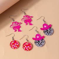 1 Set 1 Pair Ig Style Human Hat Alloy Drop Earrings sku image 4