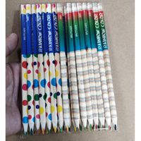 1 Set Color Block Class Learning Daily Wood Cute Pencil sku image 2