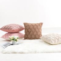 Elegant Retro Solid Color Plush Pillow Cases main image 4