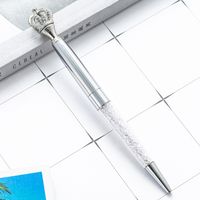 1 Piece Crown Class Learning Daily Metal Cute Ballpoint Pen sku image 3