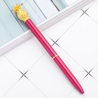 1 Piece Pineapple Class Learning Daily Metal Cute Ballpoint Pen sku image 16