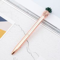 1 Piece Pineapple Class Learning Daily Metal Cute Ballpoint Pen sku image 24