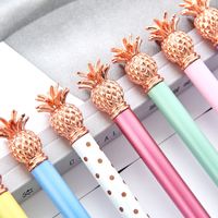 1 Piece Pineapple Class Learning Daily Metal Cute Ballpoint Pen main image 3