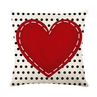 Vacation Heart Shape Polyester Pillow Cases sku image 1