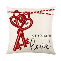 Vacation Heart Shape Polyester Pillow Cases sku image 3