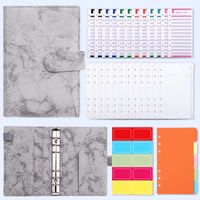 1 Piece Letter Learning School Imitation Leather Wood-free Paper Retro Vacation Notebook sku image 6