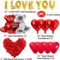 Valentine's Day Simple Style Classic Style Letter Heart Shape Emulsion Masquerade Business Carnival Balloons main image 3