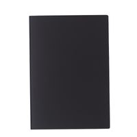 1 Piece Solid Color Learning School Imitation Leather Double Gummed Paper Business Notebook sku image 2