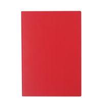 1 Piece Solid Color Learning School Imitation Leather Double Gummed Paper Business Notebook sku image 1