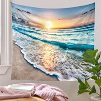 Retro Vacation Landscape Polyester Fiber (polyester) Tapestry Artificial Decorations main image 1