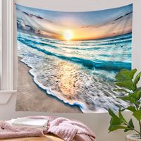 Retro Vacation Landscape Polyester Fiber (polyester) Tapestry Artificial Decorations main image 6