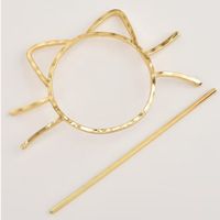 Fashion Cat Alloy Hair Clip 1 Piece sku image 2