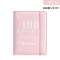 1 Piece Solid Color Learning School Imitation Leather Wood-free Paper Sweet Notebook sku image 11