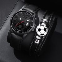 Business Fashion Football Buckle Quartz Men's Watches sku image 1