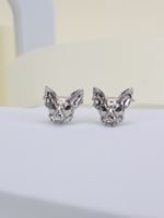 1 Pair Simple Style Star Heart Shape Bow Knot Plating Inlay Alloy Rhinestone Acrylic Gem Resin White Gold Plated Earrings sku image 13
