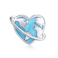 Einfacher Stil Herzform Sterling Silber Inlay Strasssteine Valentinstag Schmuckzubehör main image 2