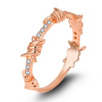 Lady Round Copper Plating Rings main image 3