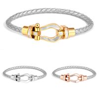 Lady Solid Color Stainless Steel Women's Bracelets main image 5