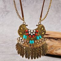 Retro Ethnic Style Geometric Alloy Plating Women's Pendant Necklace main image 6