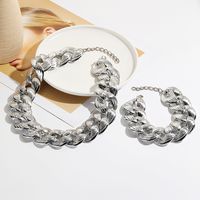Retro Exaggerated Geometric Plastic Plating Women's Bracelets Necklace main image 3