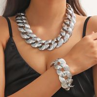Retro Exaggerated Geometric Plastic Plating Women's Bracelets Necklace main image 5