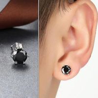 1 Piece Simple Style Geometric Plating Inlay Copper Stone Ear Studs sku image 23