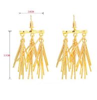 1 Paire Luxueux Style Moderne Géométrique Le Cuivre Boucles D'oreilles main image 2