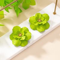 1 Pair Sweet Flower Plating Alloy Gold Plated Ear Studs main image 4