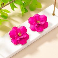 1 Pair Sweet Flower Plating Alloy Gold Plated Ear Studs main image 5