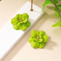 1 Pair Sweet Flower Plating Alloy Gold Plated Ear Studs main image 7