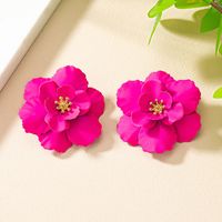 1 Pair Sweet Flower Plating Alloy Gold Plated Ear Studs main image 8