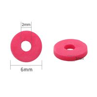 1 Set Diameter 6 Mm Hole 2~2.9mm Soft Clay Solid Color Beads main image 2