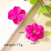 1 Pair Sweet Flower Plating Alloy Gold Plated Ear Studs sku image 2