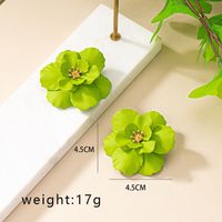 1 Pair Sweet Flower Plating Alloy Gold Plated Ear Studs sku image 3