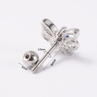 Simple Style Butterfly Stainless Steel Ear Studs Stainless Steel Earrings 1 Piece main image 6