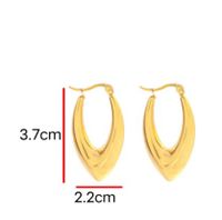 1 Pair Basic Classic Style Geometric Plating Stainless Steel Earrings main image 2